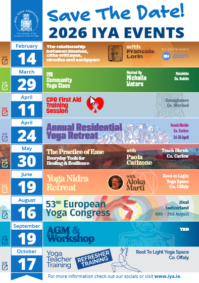 IYA Calendar of 2026 Events